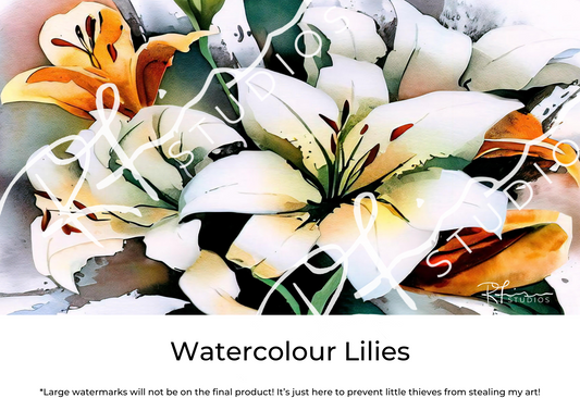 Watercolour Lilies - 15oz Mug - Prairie Love Collection - PREORDER