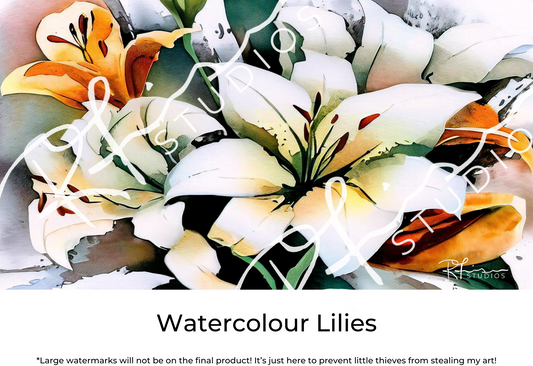 Watercolour Lilies - 15oz Mug - Prairie Love Collection - IN STOCK