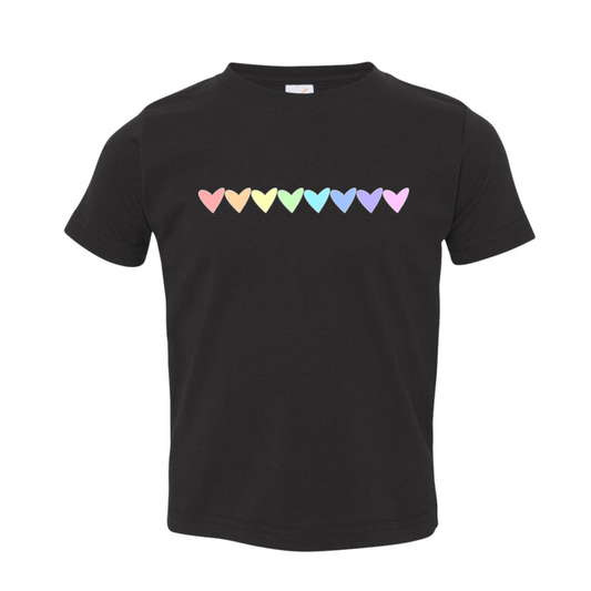 Pride Preorder - Youth T-Shirt - Pastel Hearts