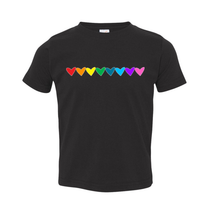 Toddler T-Shirt - Bright Hearts - Pride Preorder