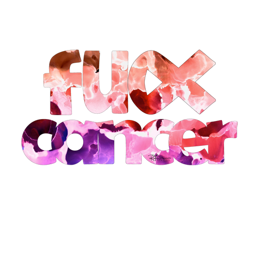 F*CK Cancer - Sticker - Pink & Purple