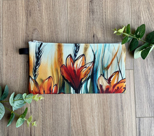 Lilies x 3 - Prairie Love Series - Accessory Bag - Made to Order