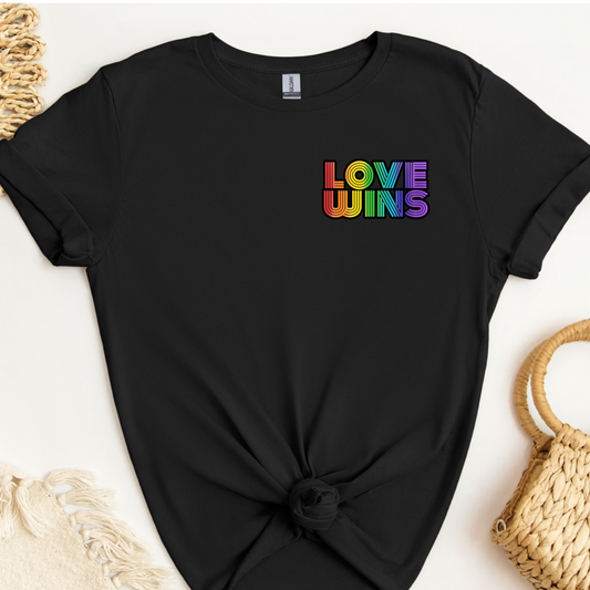 Pride Preorder - Adult T-Shirt - LOVE WINS