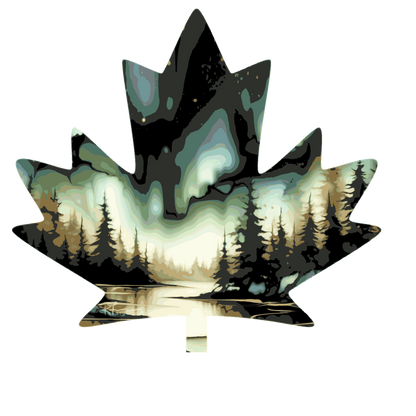 Canada Maple Leaf - "Monsoon Skies 2.0" Painting - Apparel