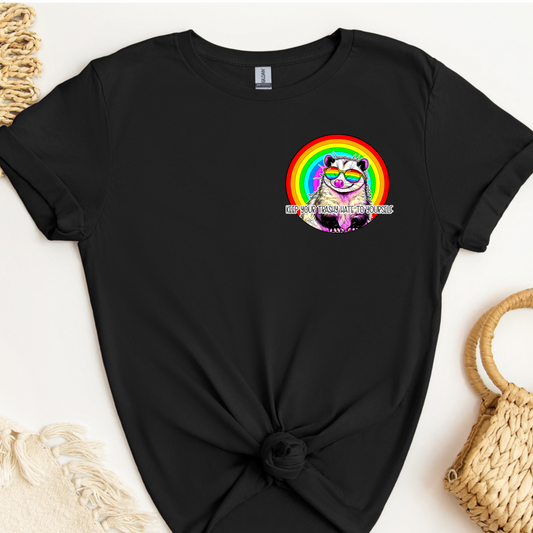 Pride Preorder - Adult T-Shirt - O'Possum McSaussum - Keep Your Trashy Hate To Yourself
