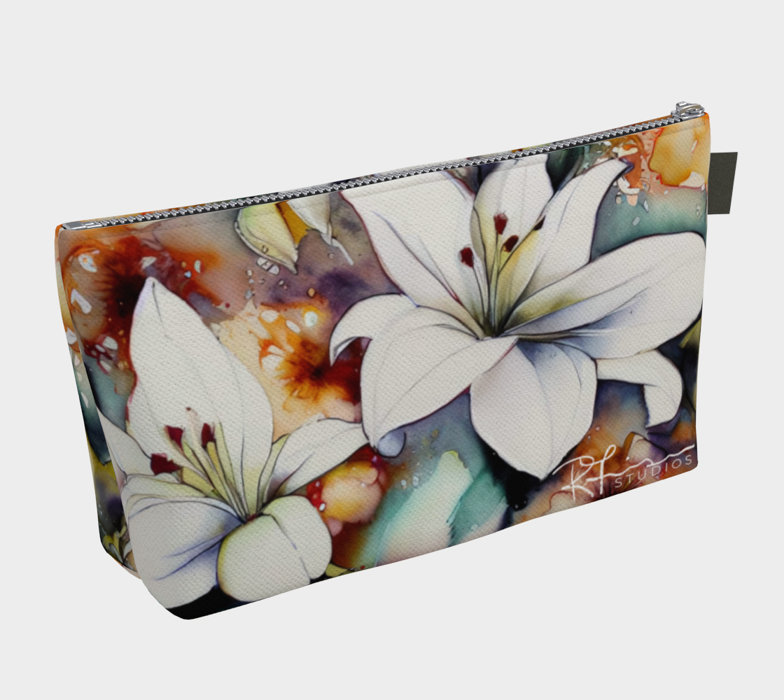 A Galaxy But Lilies - Prairie Love Floral Series - Beauty Bag - Made to Order