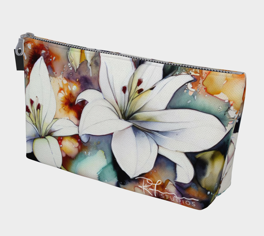 A Galaxy But Lilies - Prairie Love Floral Series - Beauty Bag - Made to Order