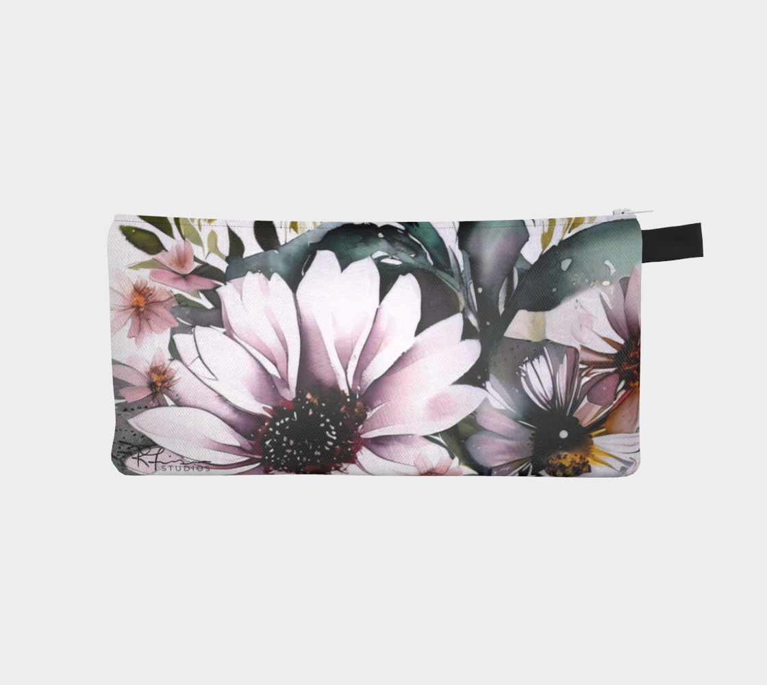 Lavender Daisy Dreams - Prairie Love Floral Series - Accessory Bag - Made to Order