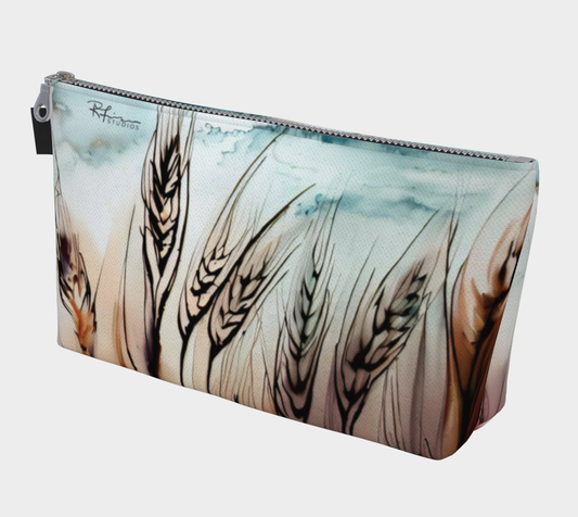 Wheaties in the Wind - Prairie Love Floral Series - Beauty Bags - Made to Order