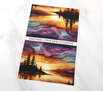 Kitchen Towel/Dish Towel/Tea Towel - Ember - DOUBLED UP - MADE TO ORDER