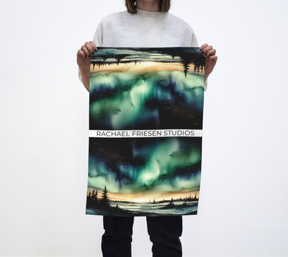 Kitchen Towel/Dish Towel/Tea Towel - Midnight - Doubled Up - MADE TO ORDER