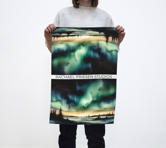 Dish Towel/Tea Towel/Kitchen Towel - Midnight - Doubled Up - MADE TO ORDER