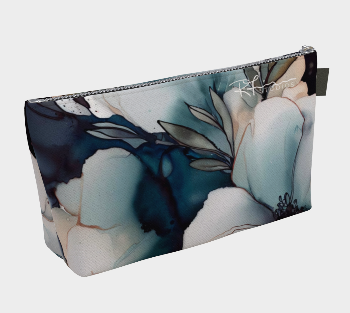 Indigo Dreams - Prairie Love Floral Series - Beauty Bags - In Stock