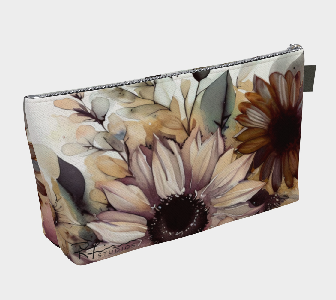 Vintage Fall Florals - Prairie Love Floral Series - Beauty Bags - Made to Order