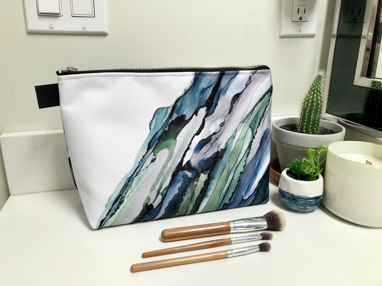 Beauty Bag - 10" and 12" - Lagoon - Made to Order