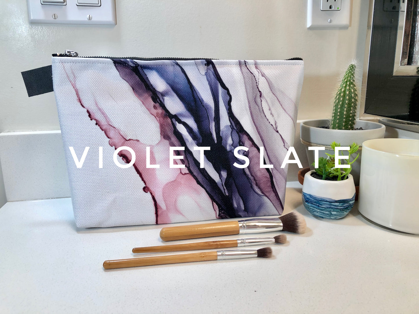 Violet Slate - Beauty Bag - Made to Order