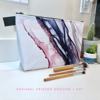 Beauty Bag - 10" and 12" - Violet Slate - Made to Order