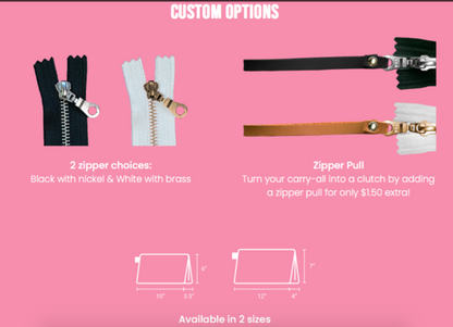 Beauty Bag - 10" and 12" - Purple Haze - Made to Order