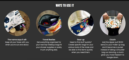 Beauty Bag - 10" and 12" - Maleficent - Made to Order