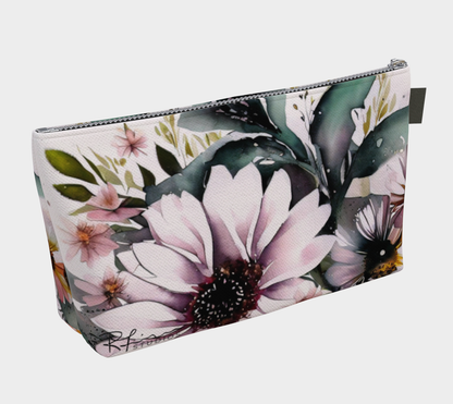 Beauty Bag - 10" and 12" - Lavender Daisy Dreams - Made to Order