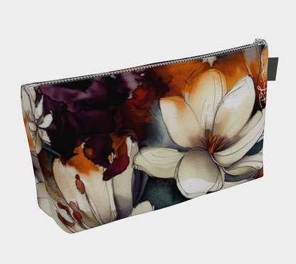 Beauty Bag - 10" and 12" - Orange You Glad I Didn't Say Floral? - Made to Order