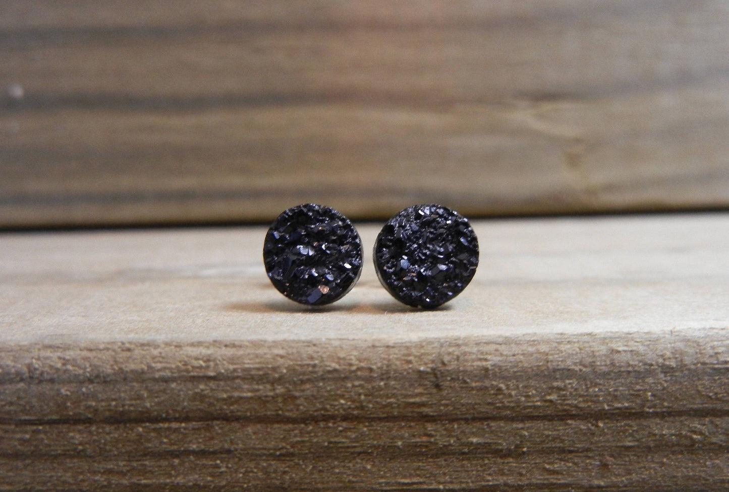 Black 6mm Mini Studs