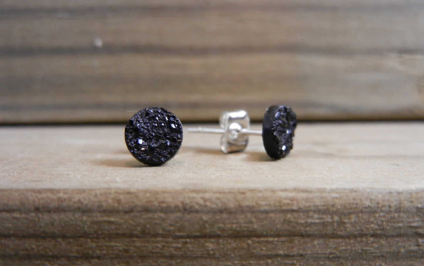 Black 6mm Mini Studs