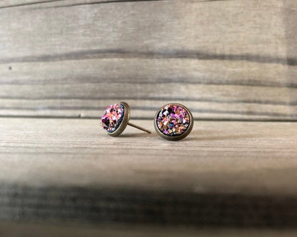 Magenta Gold on Bronze - 8mm Stone