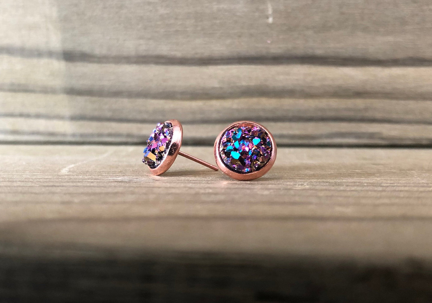 Pink Mermaid - 8mm on Rose Gold