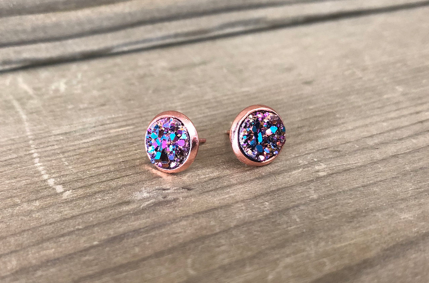 Pink Mermaid - 8mm on Rose Gold