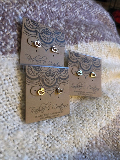 Bunny Stud Earrings - hypoallergenic earrings
