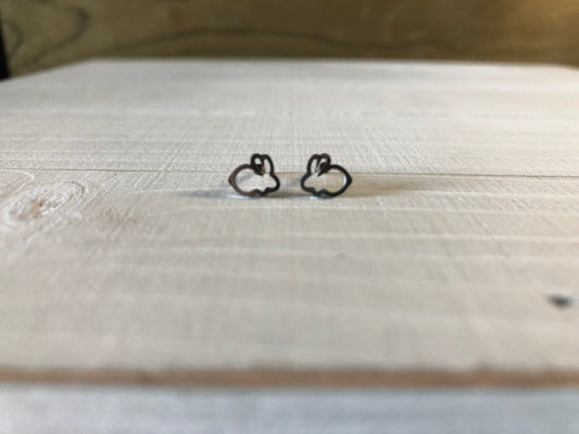 Bunny Stud Earrings - hypoallergenic earrings