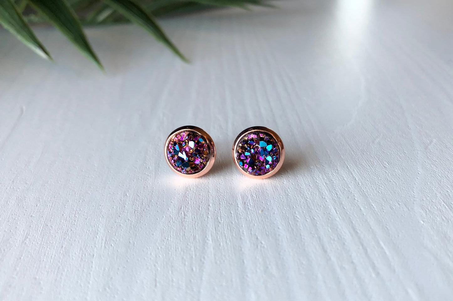 Pink Mermaid - 8mm on Rose Gold