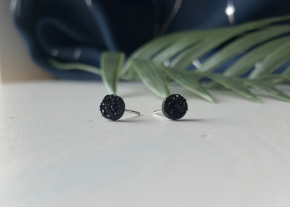Black 6mm Mini Studs