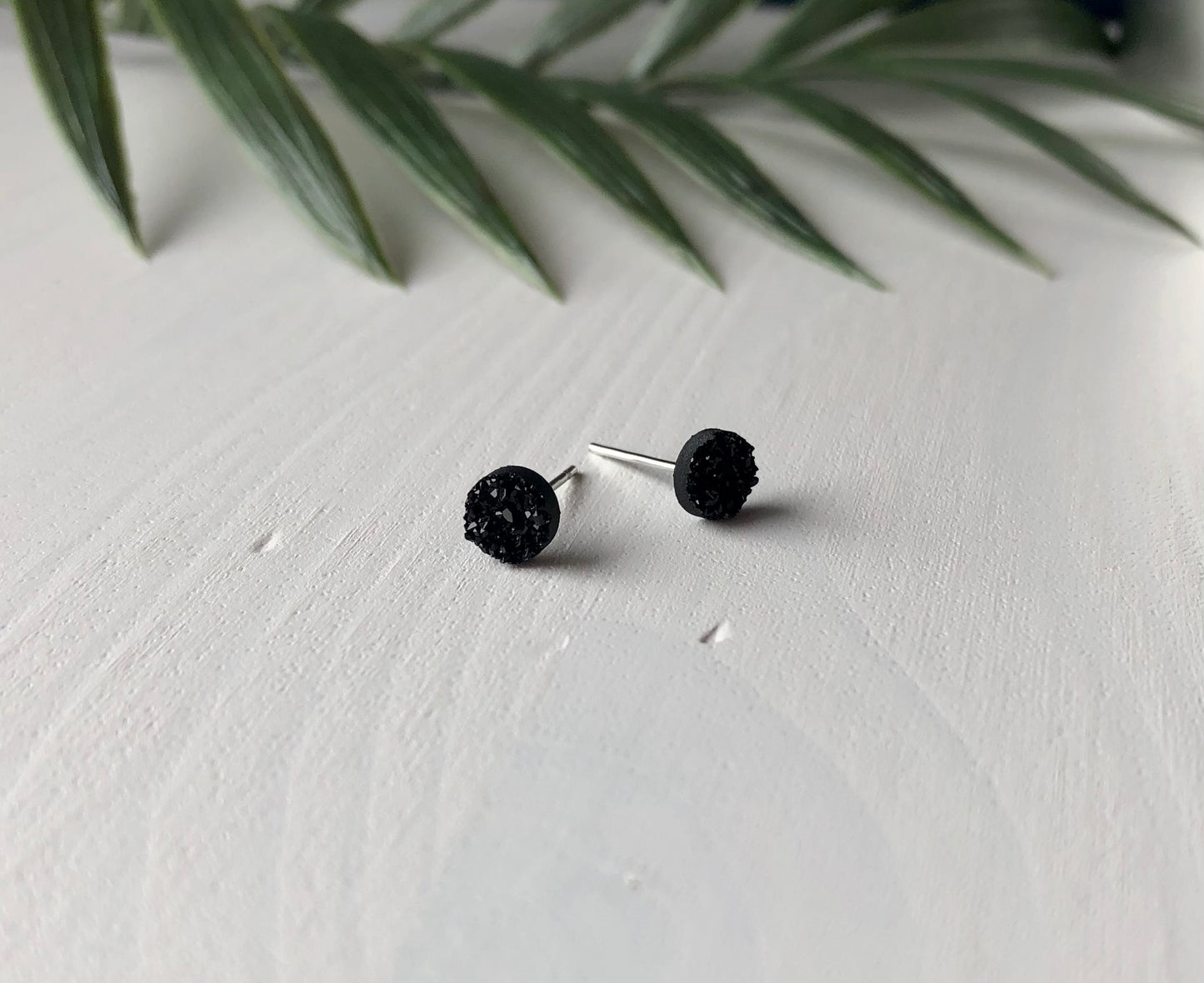 Black 6mm Mini Studs