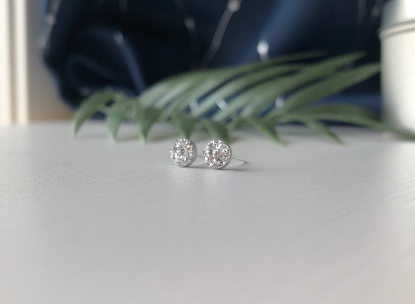 Bright Silver Mini Studs